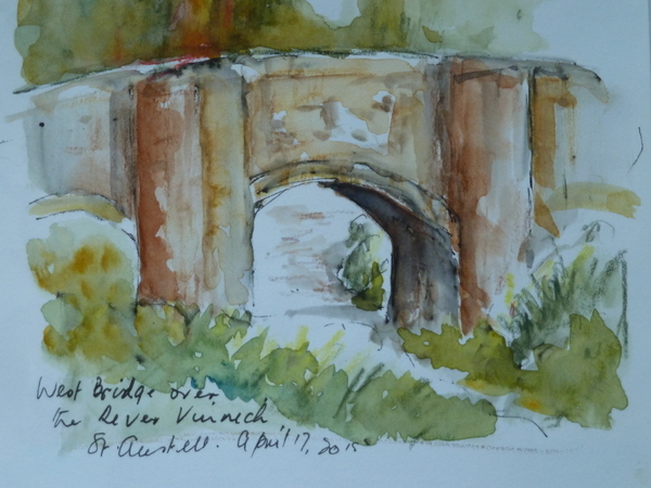 Bridge over River Vinnick, St. Austell 2015